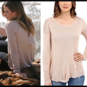 Babeau light pink sweater as seen on JOJO fletcher